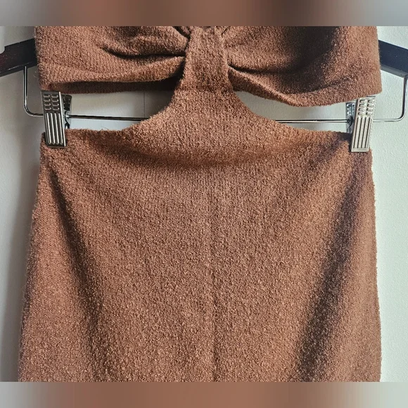 Lulus Brown Cutout Midi Sweater Dress in Women's M - Picture 4 of 16